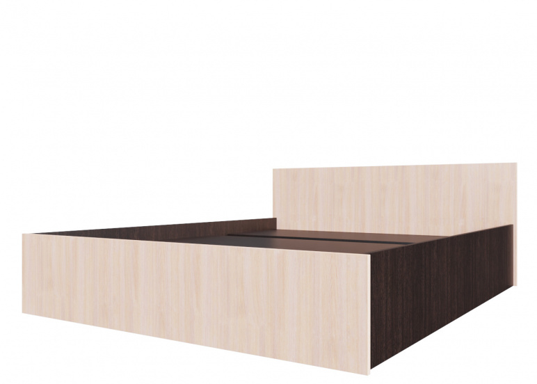 Набор мебели для спальни «ЭДМ 5» Кровать двойная (1,6*2,0 м) Дуб Венге/ Дуб Млечный