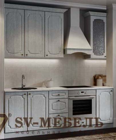 Маленькая кухня SV Классика Сосна белая 2200 МДФ